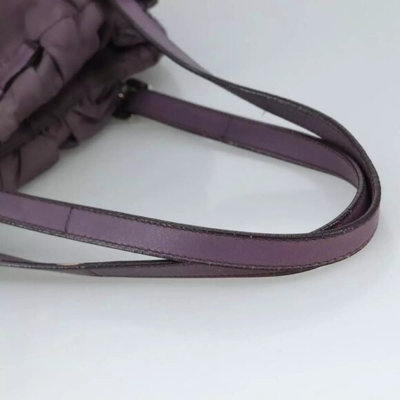PRADA Tote Bag Nylon Purple Auth - Picture 11 of 16